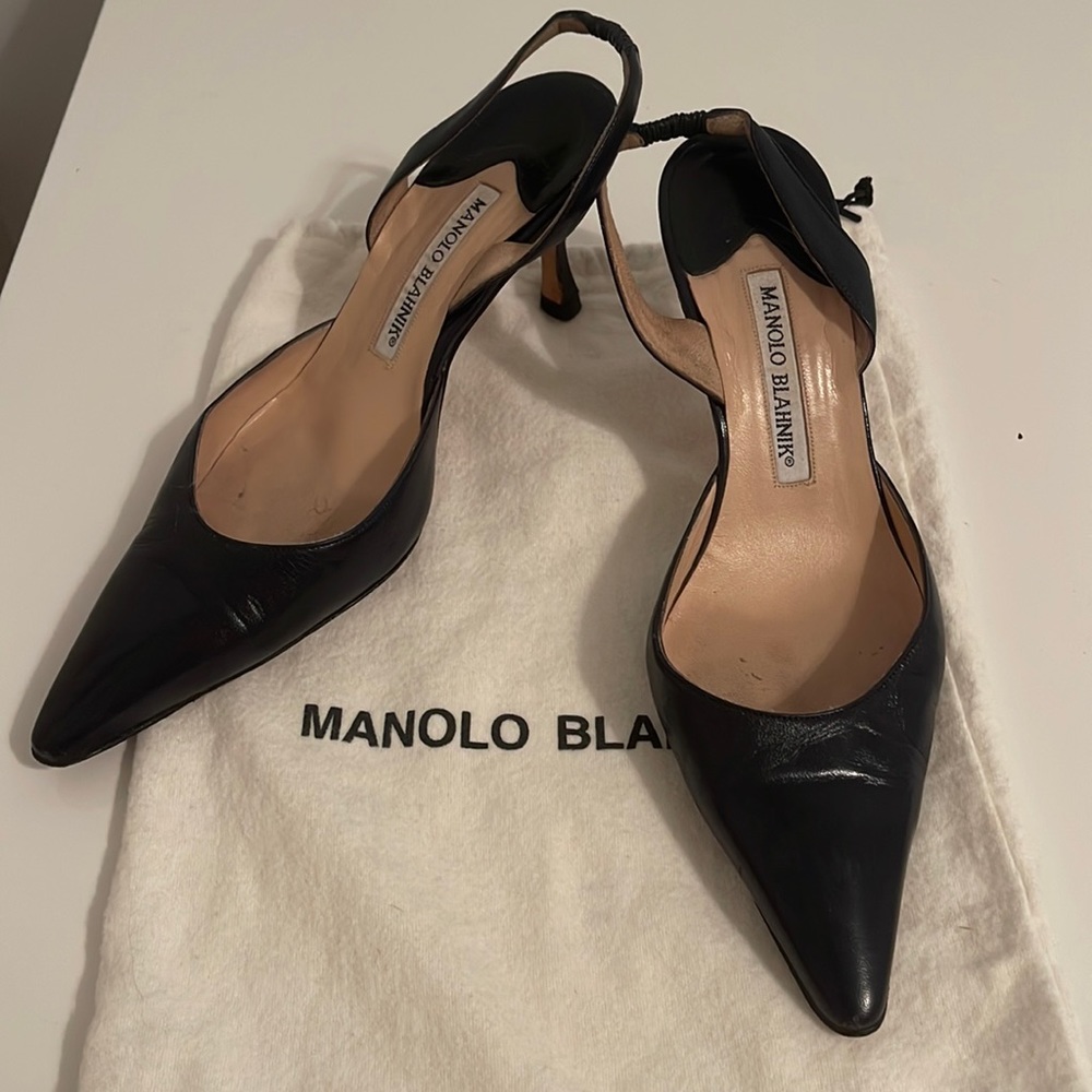 Manolo Blahnik Carolyne Kitten Heel